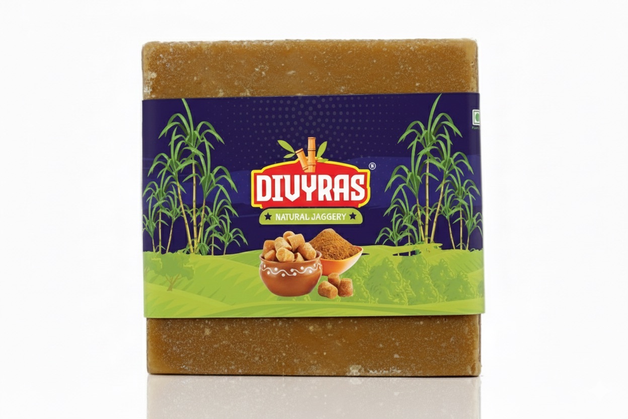 Divyras Square Organic Jaggery - Image 2
