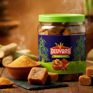1 Kg Divyras Organic Jaggery (Cube)
